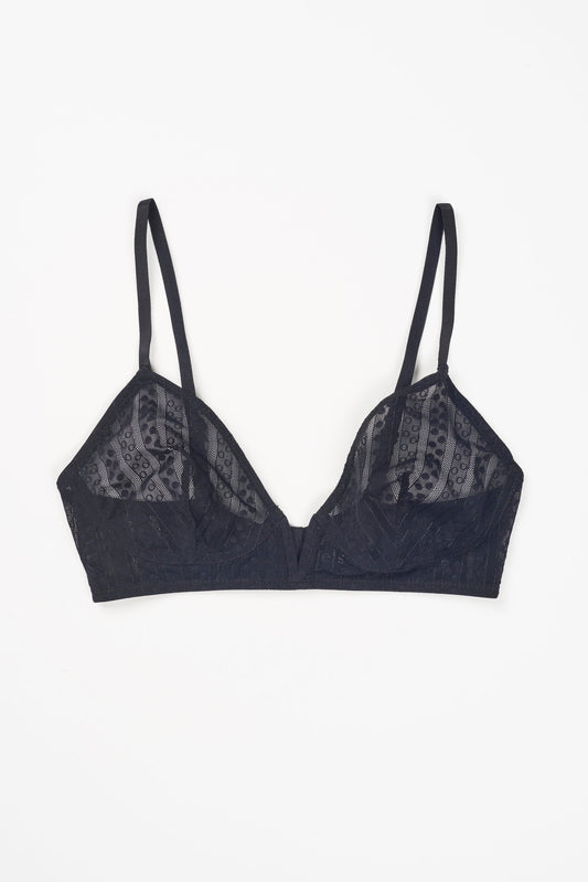 Lolita V Wire Soft Bra | Black