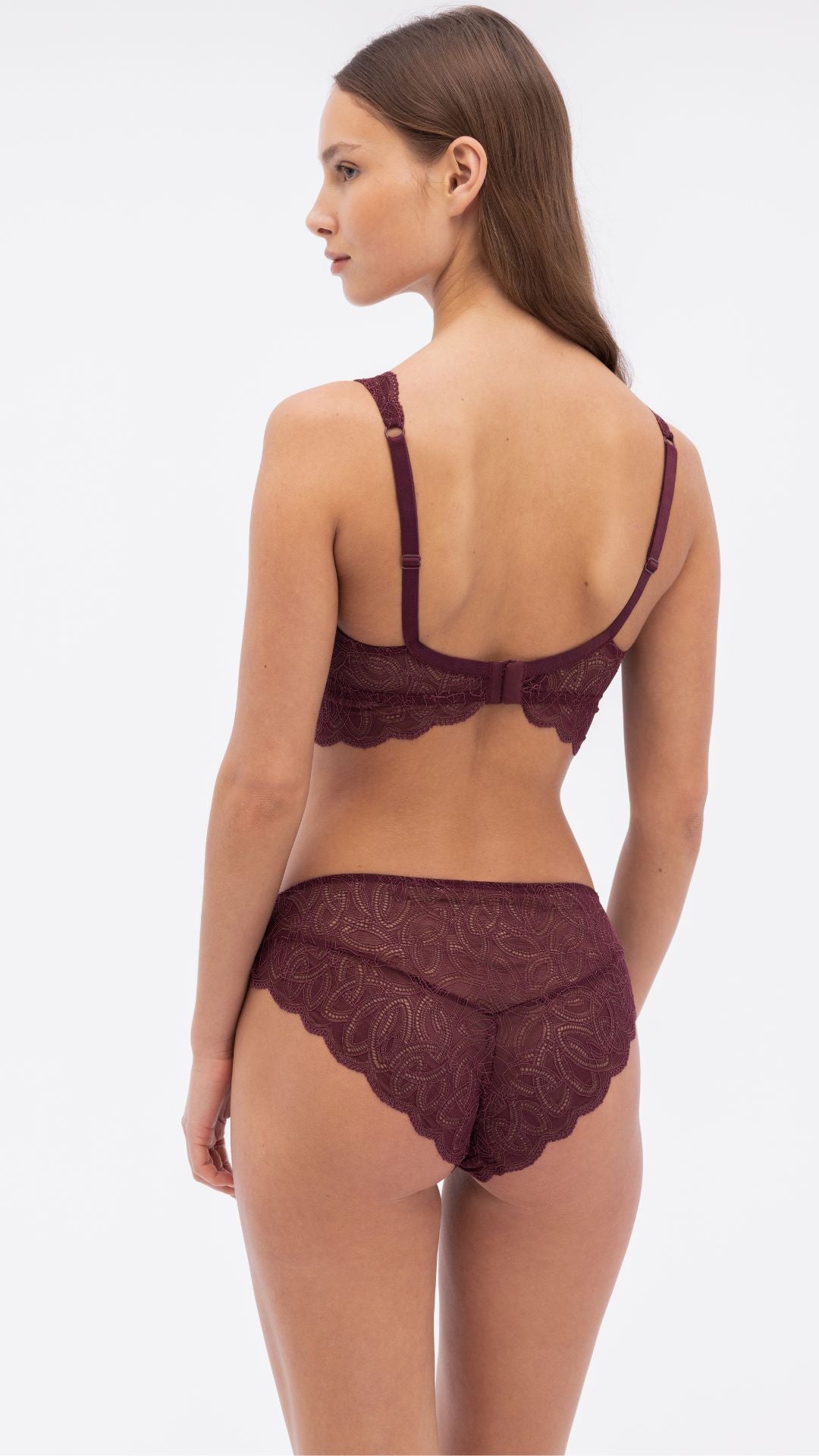 Dahlia Brief | Cherry Lacquer