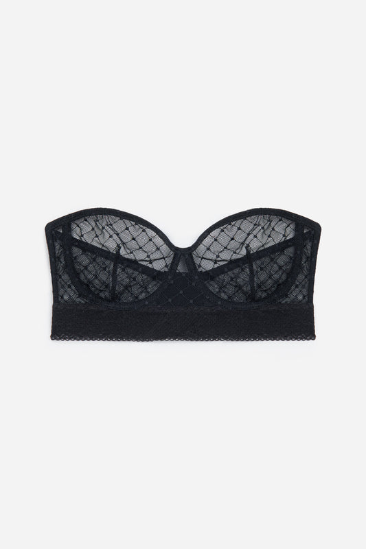 Cosmo Underwire Strapless Bra | Black