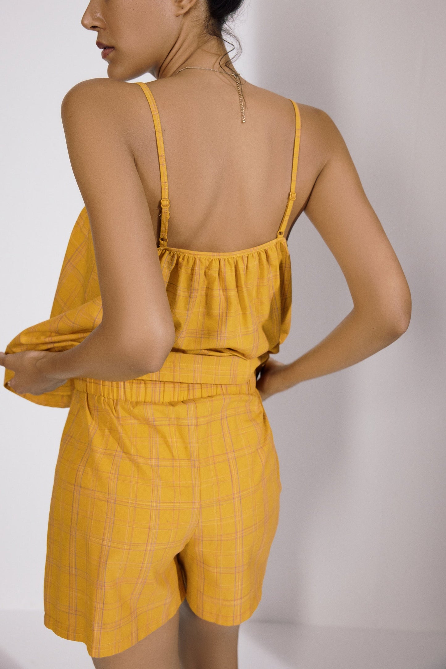 Summer Plaid Shorts | Mango Sorbet