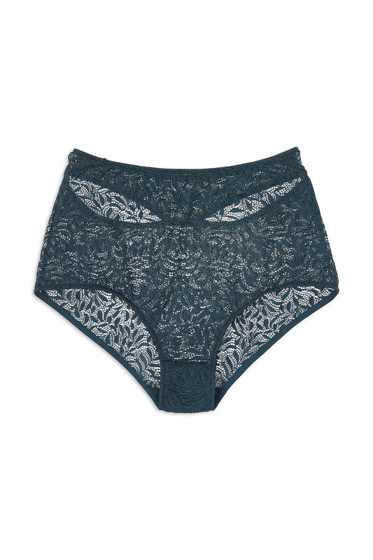 Acacia High Waist Cut Out Brief | French Navy