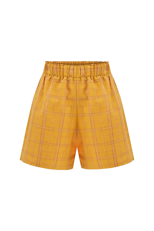 Summer Plaid Shorts | Mango Sorbet