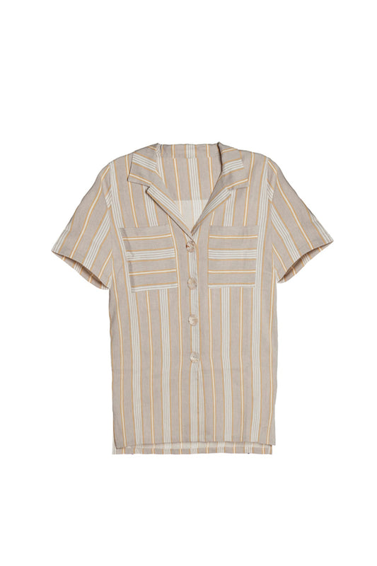 Sorrento Summer Shirt | Saffron Stripe